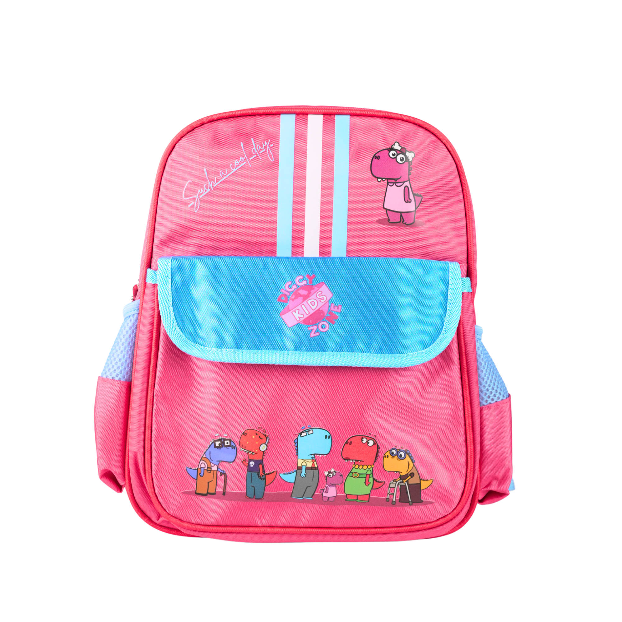 Light Pink Diggy Dinos Kids Backpack