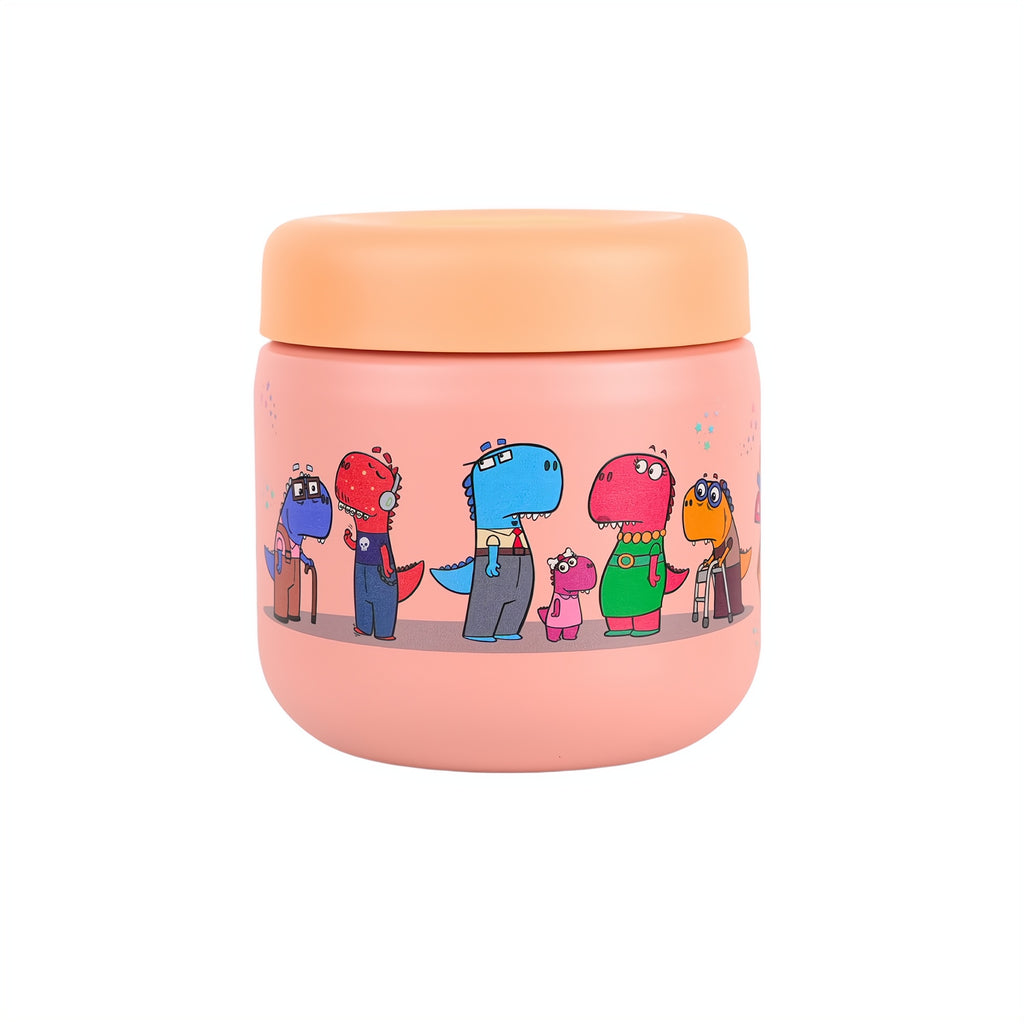 Diggy Kids Zone Insulagted Food Jar – 12 oz Pink