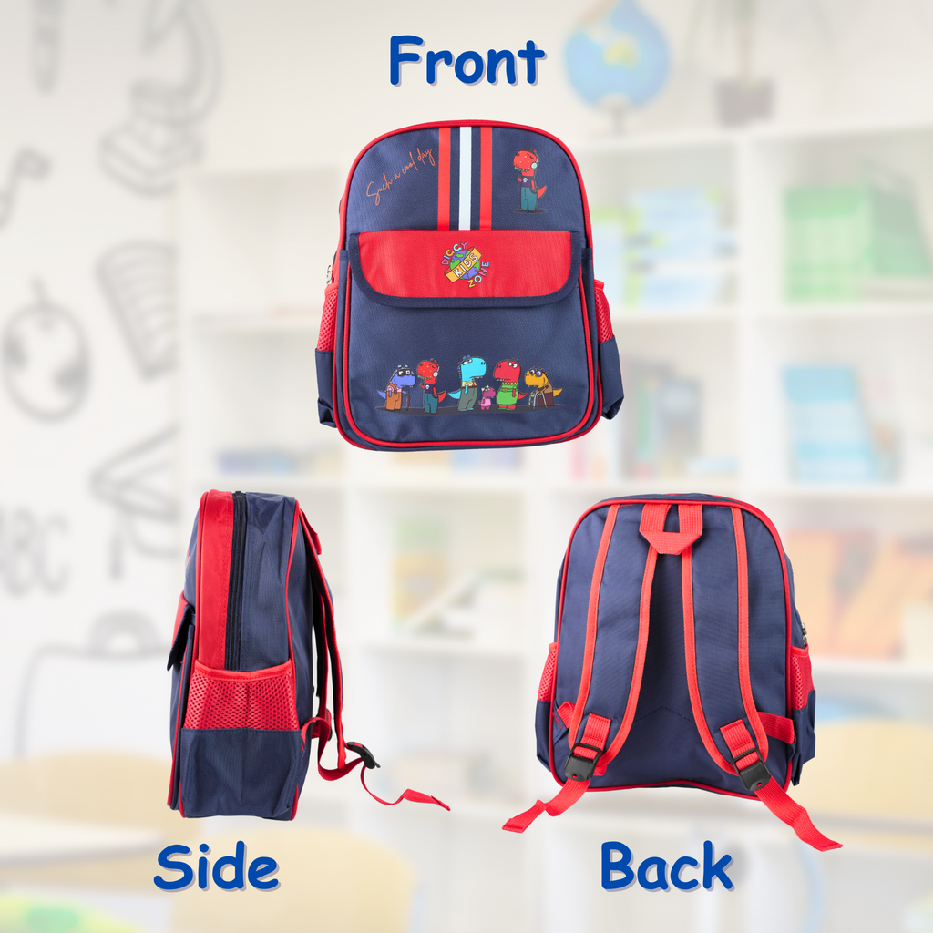 Red & Blue Diggy Dinos Kids Backpack